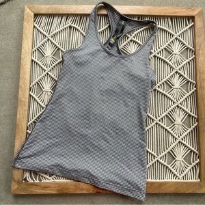 90 Degree by Reflex Black and White Printed Tank Top Size XS